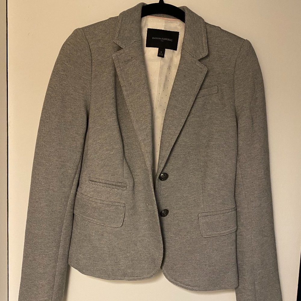 Gray Banana Republic Blazer